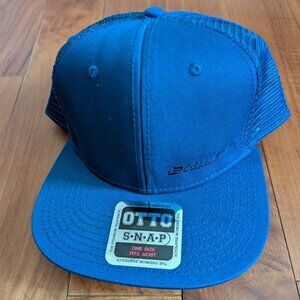 NWT Royal Blue Trucker Cap Bellwether embroidery logo "one size fits most!"